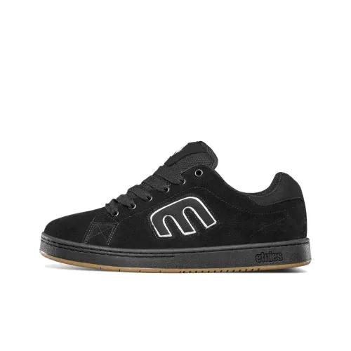 ETNIES Anti Slip Wear Resistant Low Top Skateboard Shoes Unisex Black