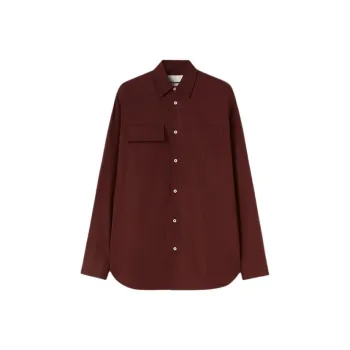 JIL SANDER Long sleeve Pocket Cotton Shirt