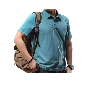 Seasonal Words Polo Shirt Men's Turquoise