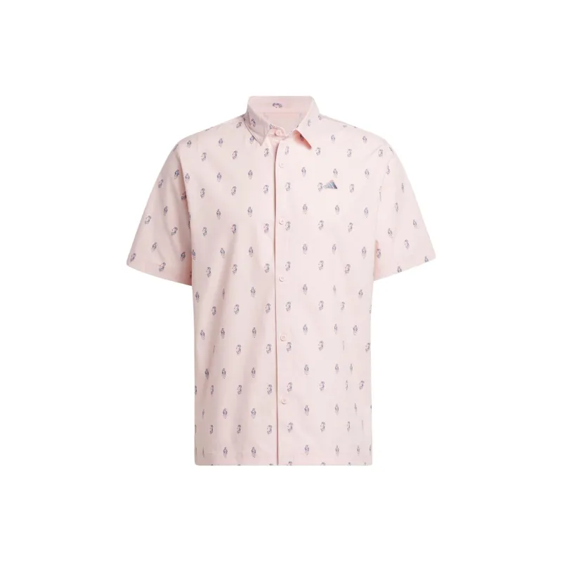 Adidas Free Shipping With AdiClub Go to Resort Button Down Polo Shirt-0