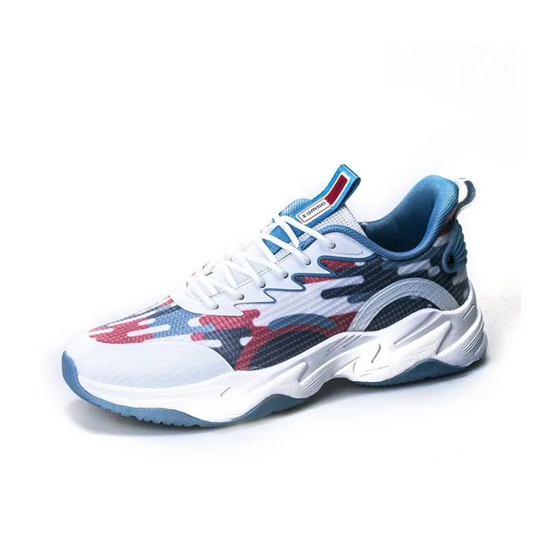 JSWEI Anti Slip Wear Resistant Low Top Chunky Sneakers Men's-8