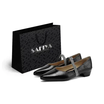 SAFIYA Women's Casual Shoes Women's Black, Silver