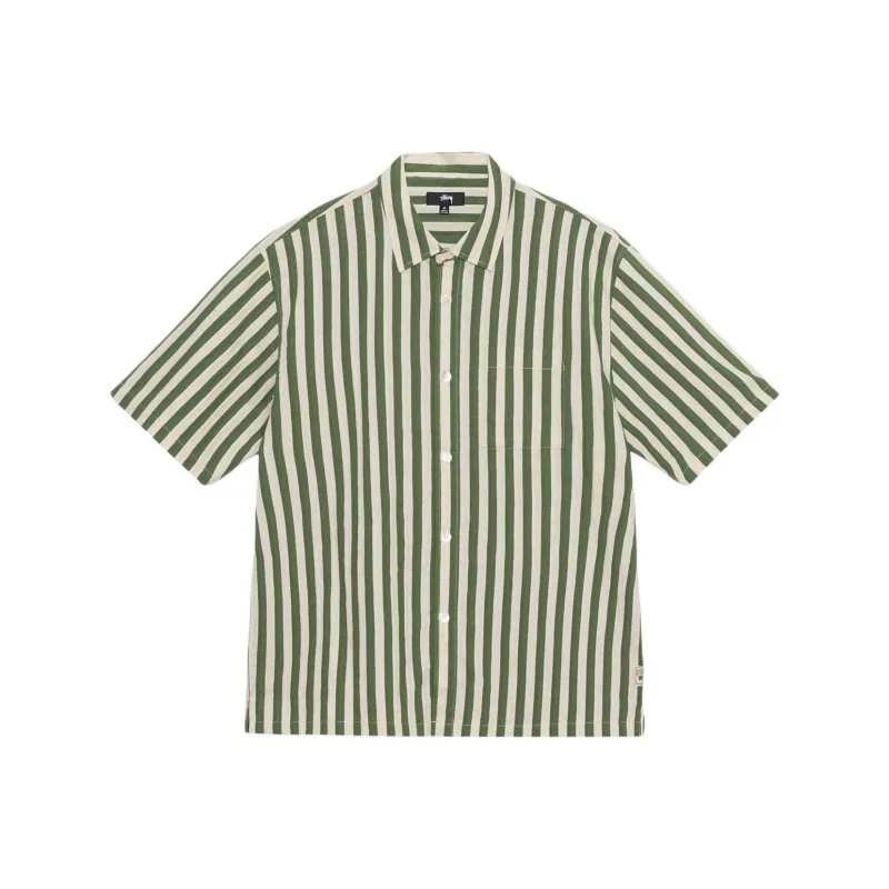 Stussy Boxy Flat Striped Hem Shirt-5