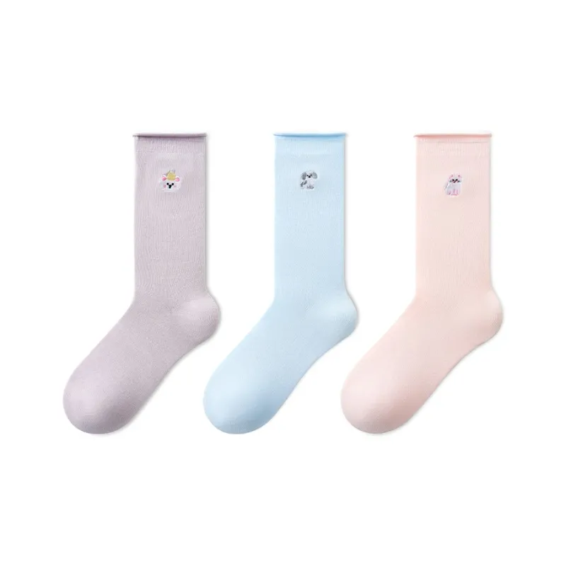 Primeet Mid Calf Socks Women's 3 Pack-7