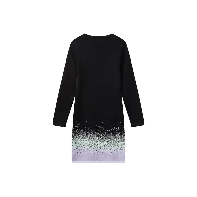 FILA Long Sleeved Dress Women's Jet Black BK-1