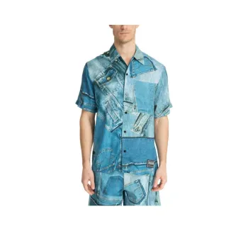 VERSACE JEANS COUTURE Shirt Men's Blue