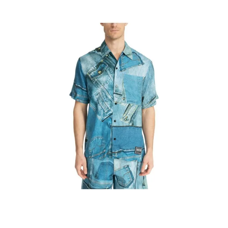 VERSACE JEANS COUTURE Shirt Men's Blue-0