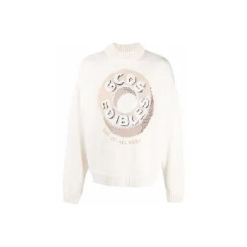 GCDS Sweaters Men Ecru