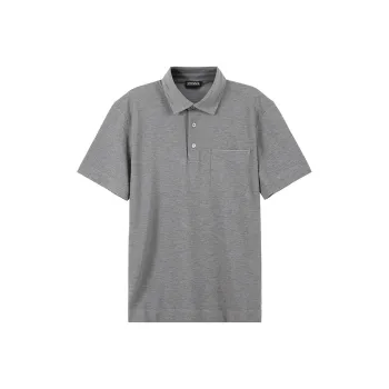 Ermenegildo Zegna Short Sleeved Half Buttoned Polo Shirt