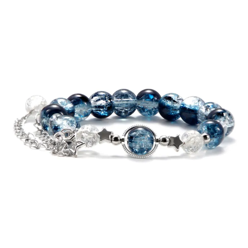 MEOBURLIY Colored Glaze Bracelets Women's-1