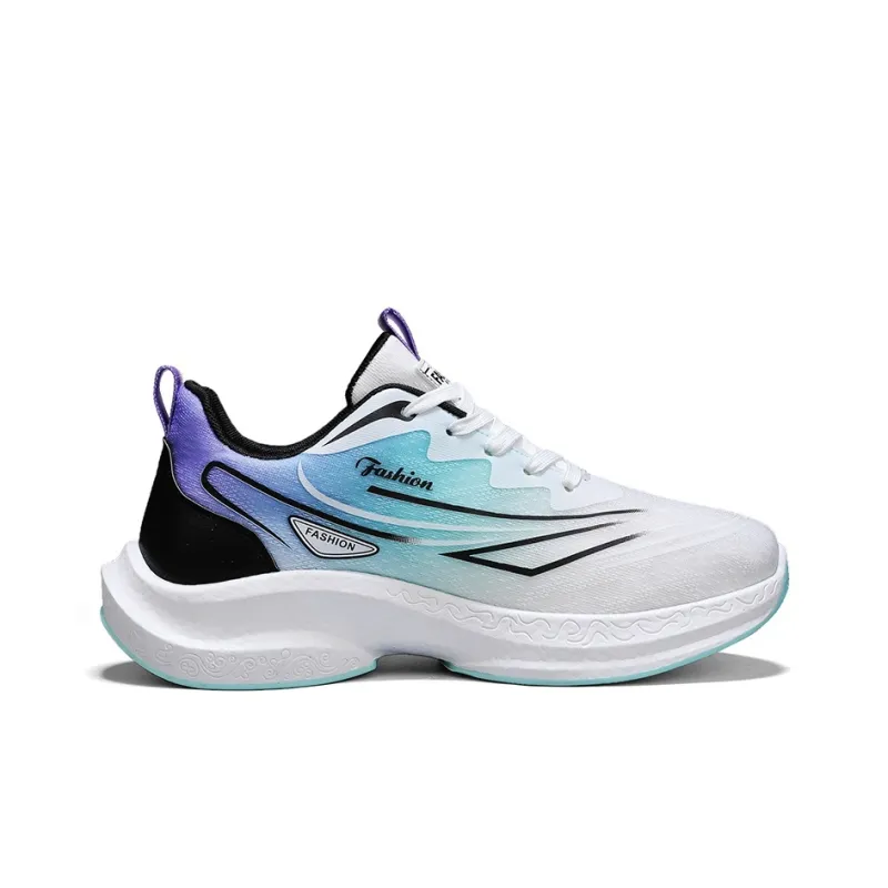 Kuding Casual Shoes Men Low Top Black/Orange/White/Blue/Light Blue-4