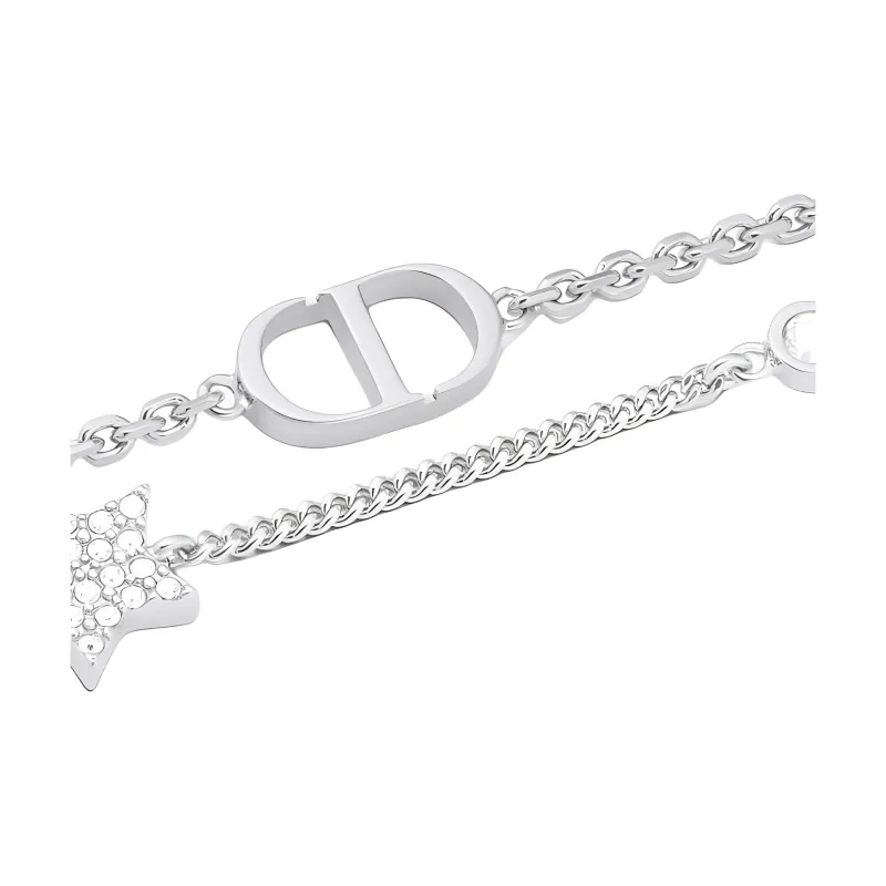 DIOR Faux Crystal, Metal Bracelets Women's Silver-2