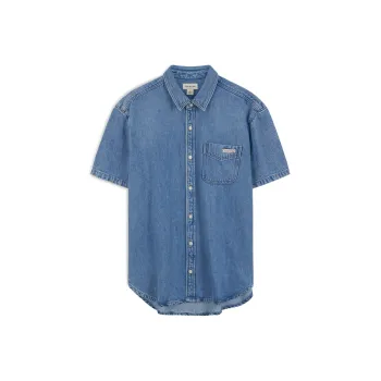 CALVIN KLEIN Shirt Men's Denim Light Blue