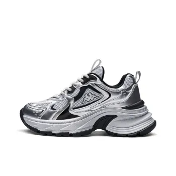 Kappa K Spice Back to Back Anti Slip Wear Resistant Low Top Chunky Sneakers Women's Silver Black