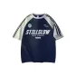 Navy Blue & Light Gray