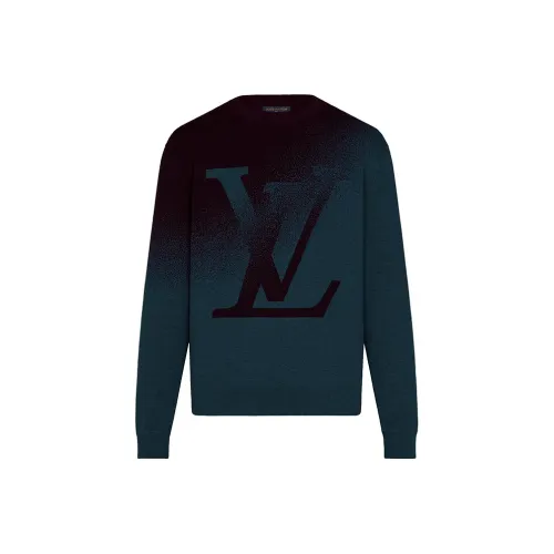 LOUIS VUITTON New Quarterly Products Of LV Sweaters Men Blue