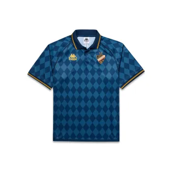 Kappa SS25 AUTHENTIC NEKODA Polo Shirt Men's Blue Gold