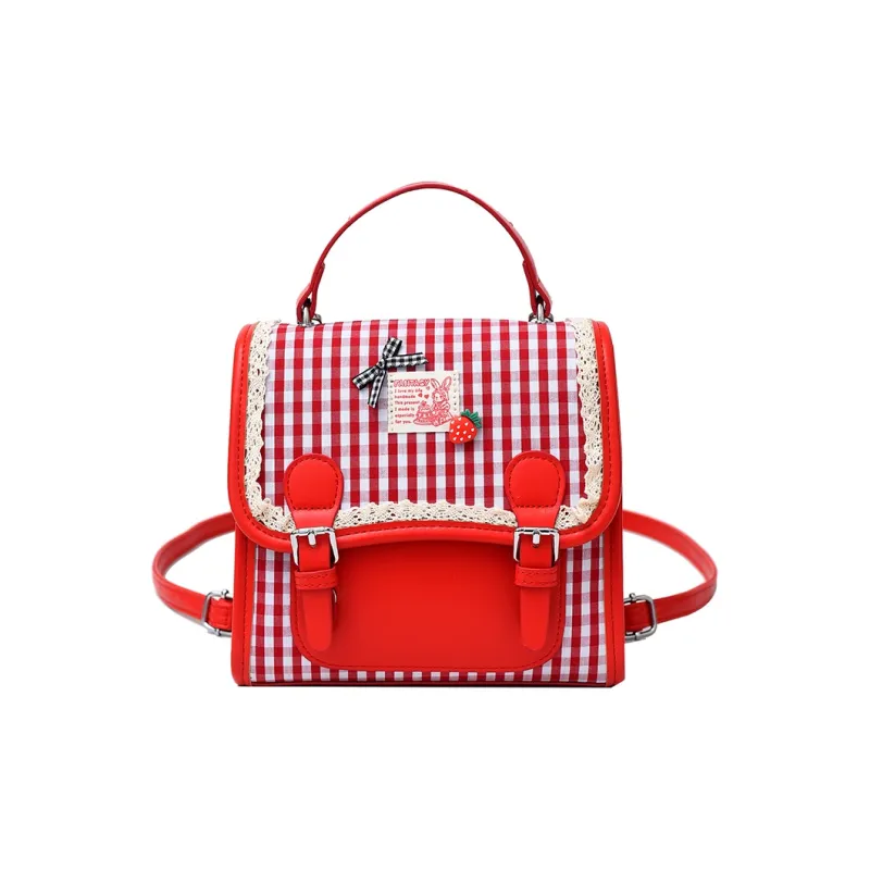 Bueno PU Backpack Regular Women's Black/Pink/Blue/Red-11