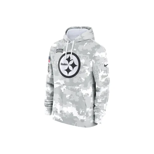 Nike Pittsburgh Steelers Salute To Service Primary Edge Club Men's Nike Nfl Pullover Hoodie