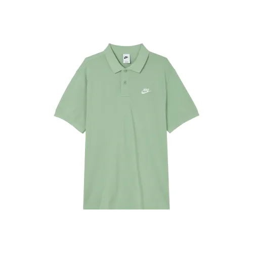 Nike Polo Shirt Men's Gray Green
