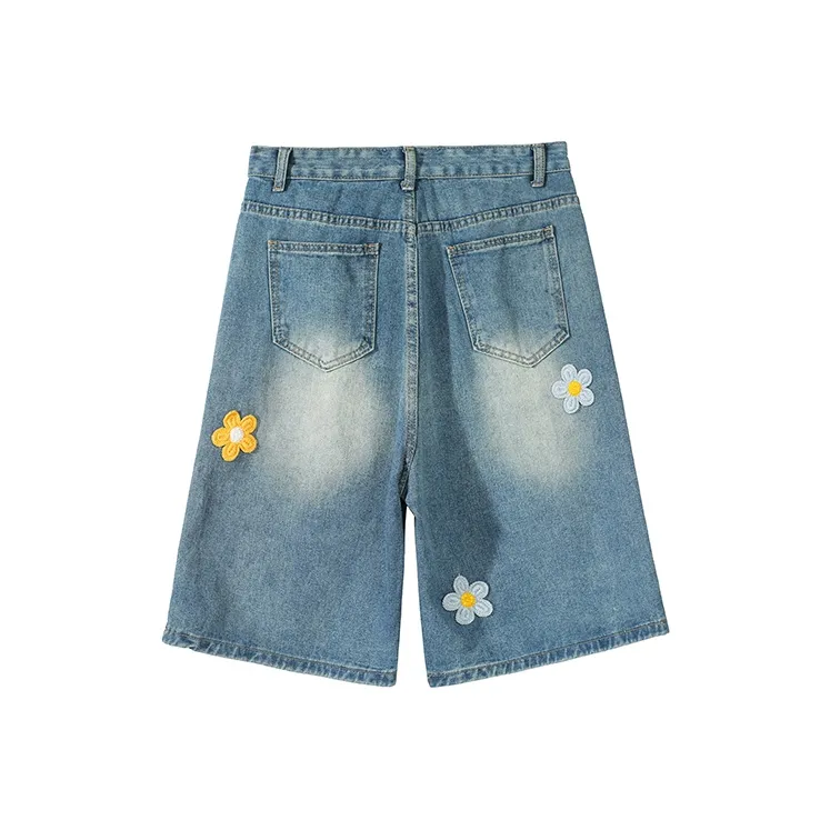 QOTRIOCK Denim Shorts Men-5