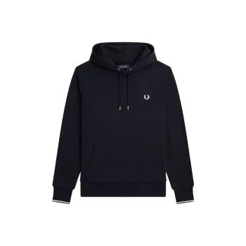 FRED PERRY Logo Embroidered Drawstring Hoodie