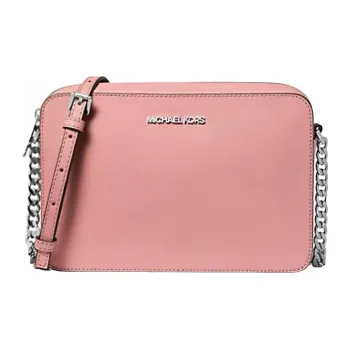 MICHAEL KORS Leather Shoulder Bag Crossbody Bag Large Size Women's Pink