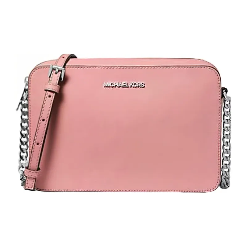 MICHAEL KORS Leather Shoulder Bag Crossbody Bag Large Size Women's Pink-0