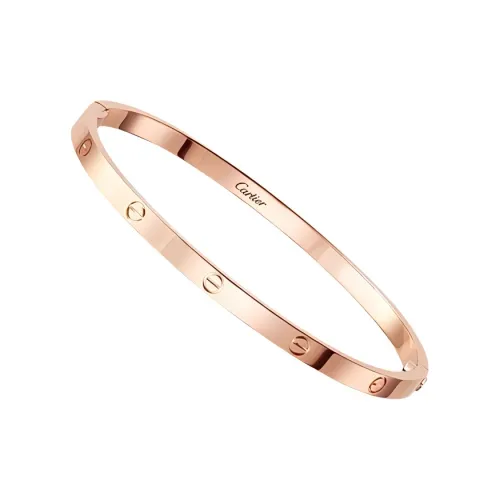 CARTIER 18K Rose Gold Bangles Men's Pink Gold