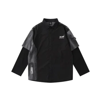 LAMLICKA Shirts Men Black