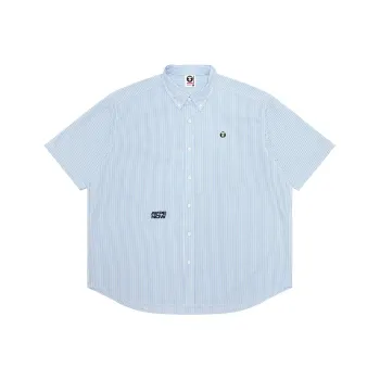 Aape Aapenow Moonface logo Striped Shirt