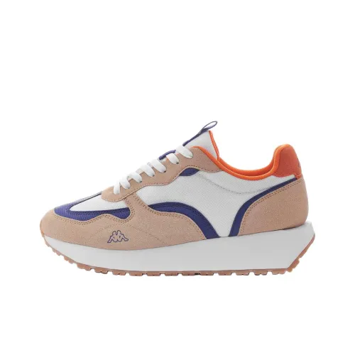 Kappa Anti Slip Wear Resistant Low Top Running Shoes Men's White Umber