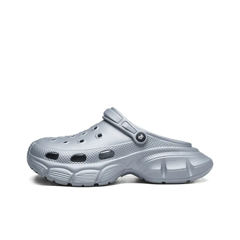 TEXWOOD Quick Dry Closed Toe Slippers Unisex Silver-0