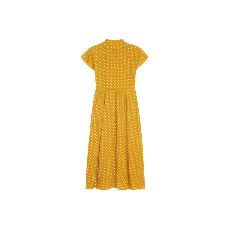 CELINE Short Sleeved Dresses Women's Yellow-1
