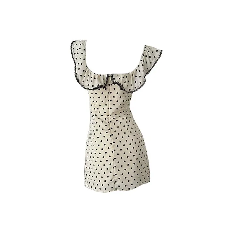 / Short Sleeved Dresses Women's White-1