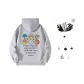 Gray (Comes with Trendy Necklace+Crossbody Bag)