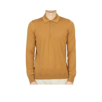 JOHNSTONS OF ELGIN Polo Shirt Men's Brown