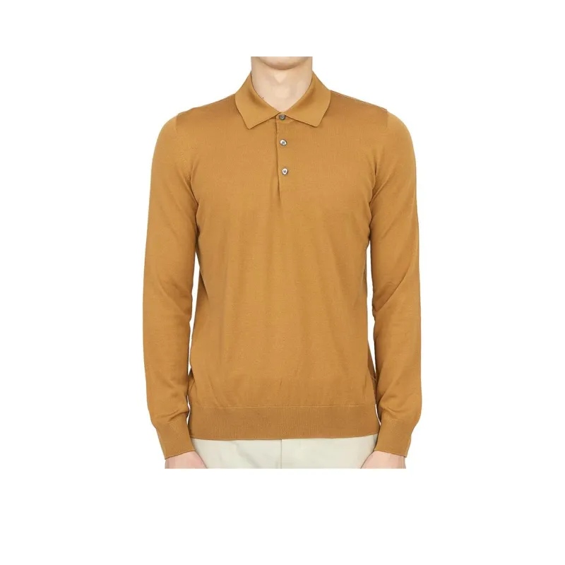 JOHNSTONS OF ELGIN Polo Shirt Men's Brown-0