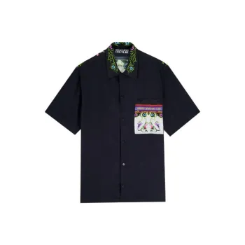 VERSACE JEANS COUTURE Shirts Men Black