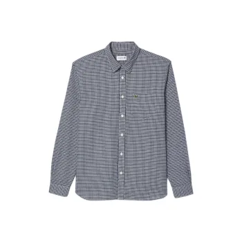 LACOSTE Checked Cotton Flannel Shirt