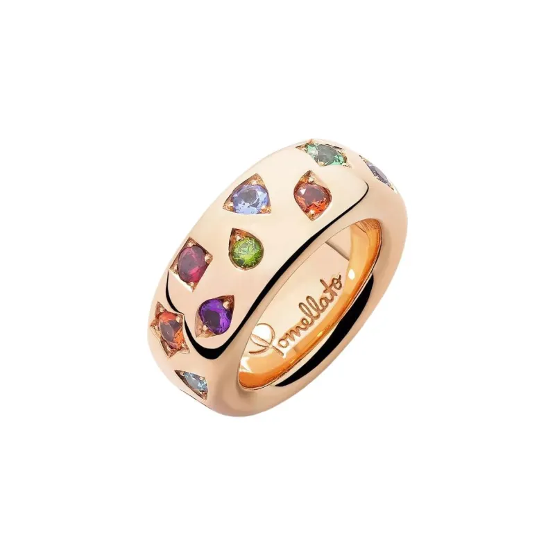 POMELLATO 18K Rose Gold, Diamond Rings Unisex-1