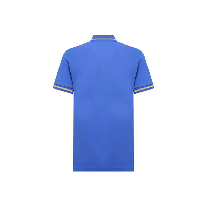 VERSACE JEANS COUTURE SS24 Polo Shirt Men's Royal Blue-0