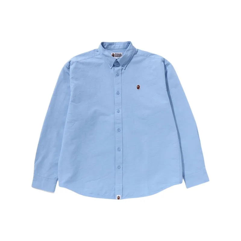 Bape Line Camo Jacquard Oxford L/S Shirt-2