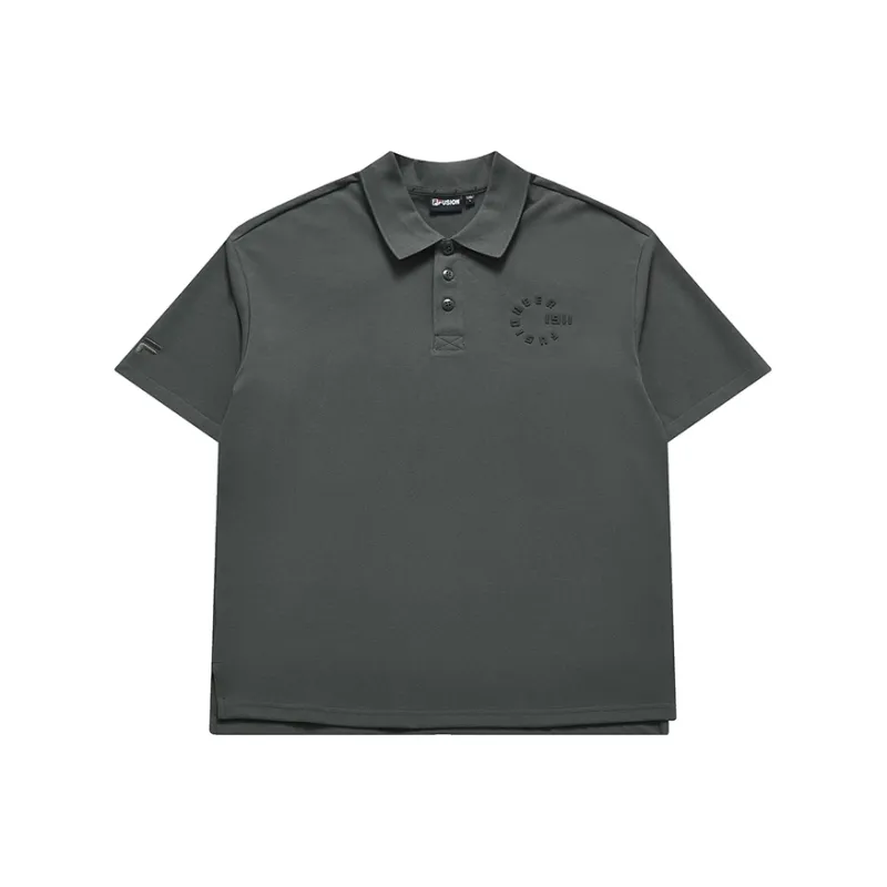 FILA FUSION Polo Shirt Men's Honey Phantom Gray-0