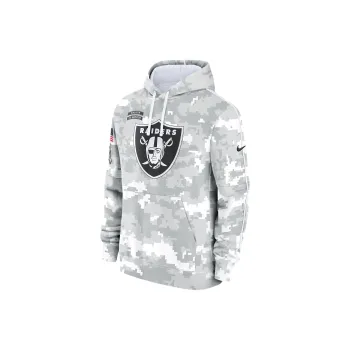 Nike Las Vegas Raiders Salute To Service Primary Edge Club Men's Nike Nfl Pullover Hoodie