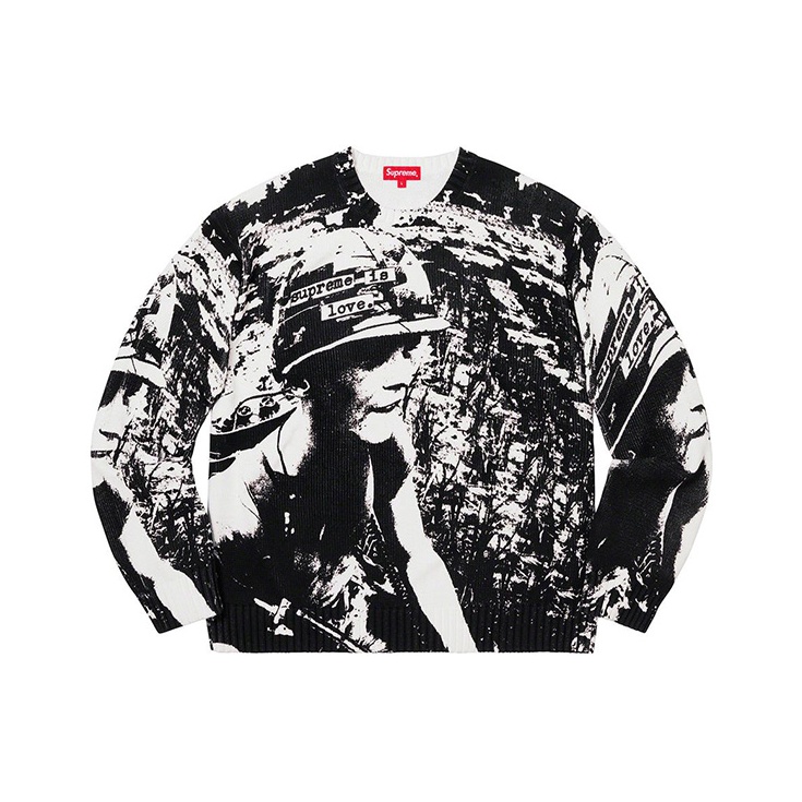 Supreme Printed Paisley Sweater Black XL - POIZON Supreme Printed Paisley Sweater Black XL - POIZON