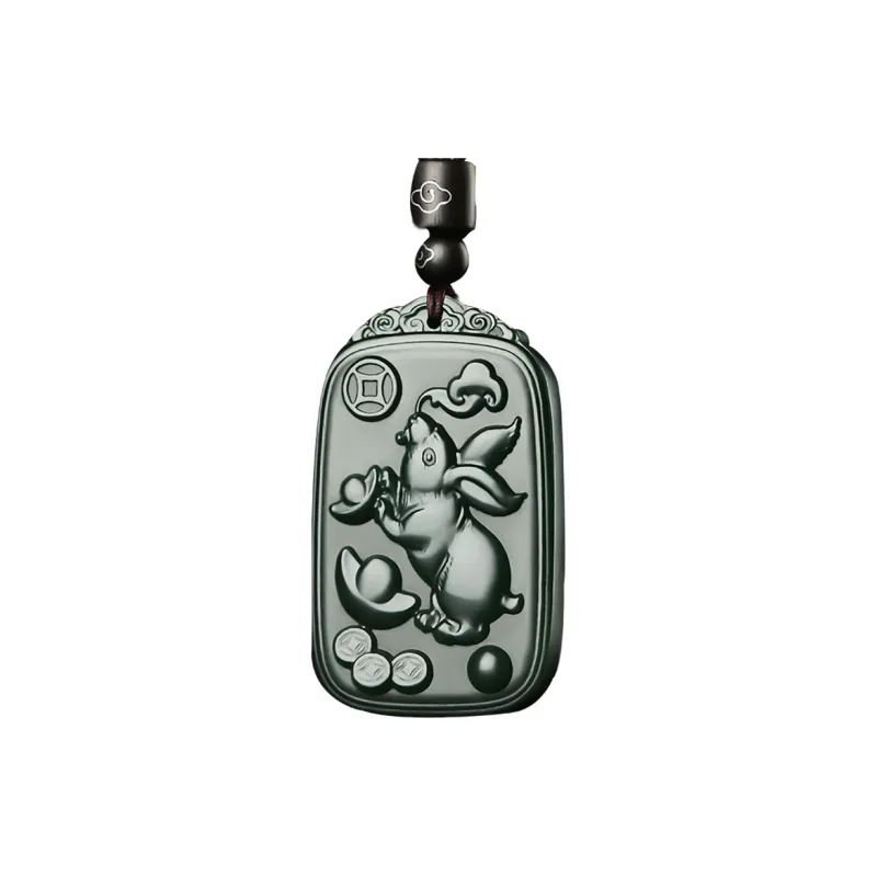 KUNYUYAO Hetian Jade Pendants Green Jade Unisex-9