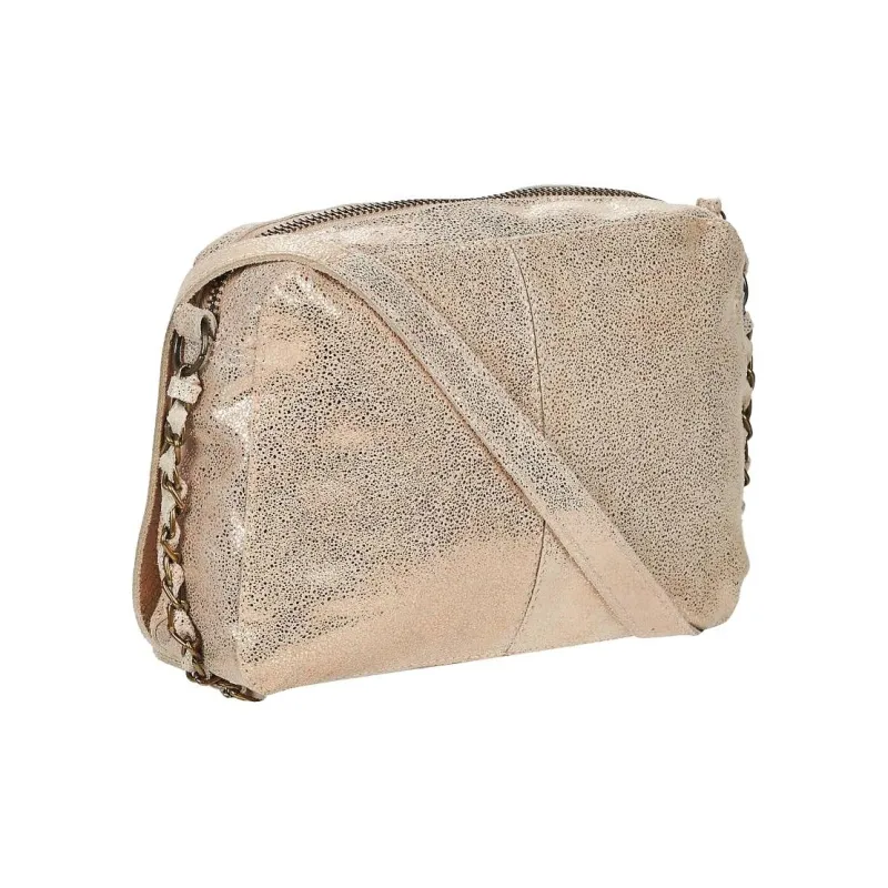 PIECES Leather Shoulder Bag Women's Gold-2