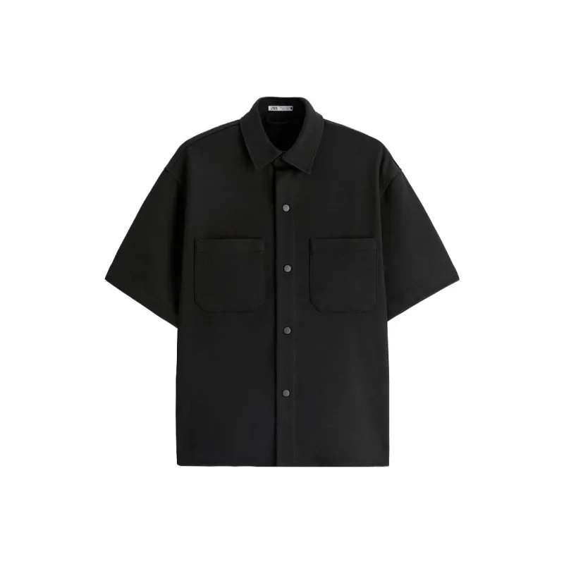 ZARA Shirts Men Black-0