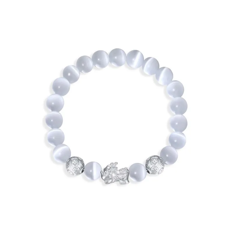 Danfu Glass Cat Eye Bracelets Unisex-0